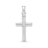 Thumbnail Image 1 of Small Milgrain Cross Necklace Charm in Sterling Silver