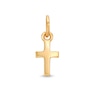 Thumbnail Image 1 of Cross Bracelet Charm in 14K Semi-Solid Gold