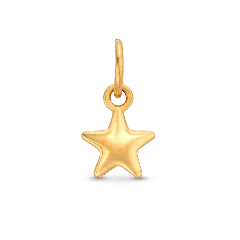 Main Image 1 of Star Bracelet Charm in 14K Semi-Solid Gold