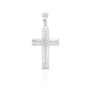 Thumbnail Image 0 of 1/5 CT. T.W. Diamond Cross Necklace Charm in Sterling Silver