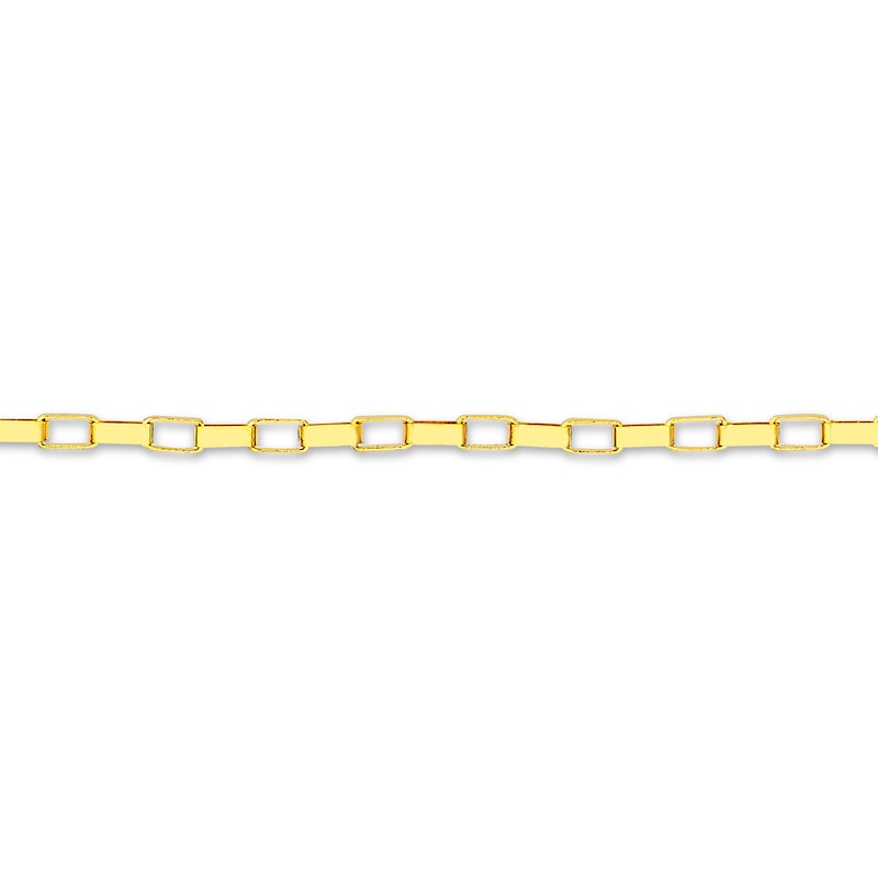 ​​​​​​​14K Solid Gold Permanent Long Link Box Chain