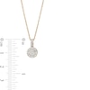 Thumbnail Image 2 of 1/20 CT. T.W. Diamond Circle Halo Pendant Necklace in 10K Gold