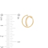 Thumbnail Image 2 of 14K Gold CZ Twist Hoop - 18G 5/16&quot;