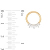 Thumbnail Image 2 of 14K Gold CZ Cartilage Hoop - 16G 3/8&quot;