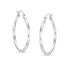 Thumbnail Image 0 of 27mm Polished Hoops in 10K Hollow White Gold