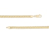 Thumbnail Image 1 of 3.5mm Miami Curb Chain Necklace in 14K Semi-Solid Gold - 20"