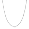 Thumbnail Image 0 of 2.7mm Rope Chain Necklace in 10K Hollow White Gold - 22"