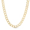 Thumbnail Image 1 of 6.5mm Curb Chain Necklace in 14K Hollow Gold - 22&quot;