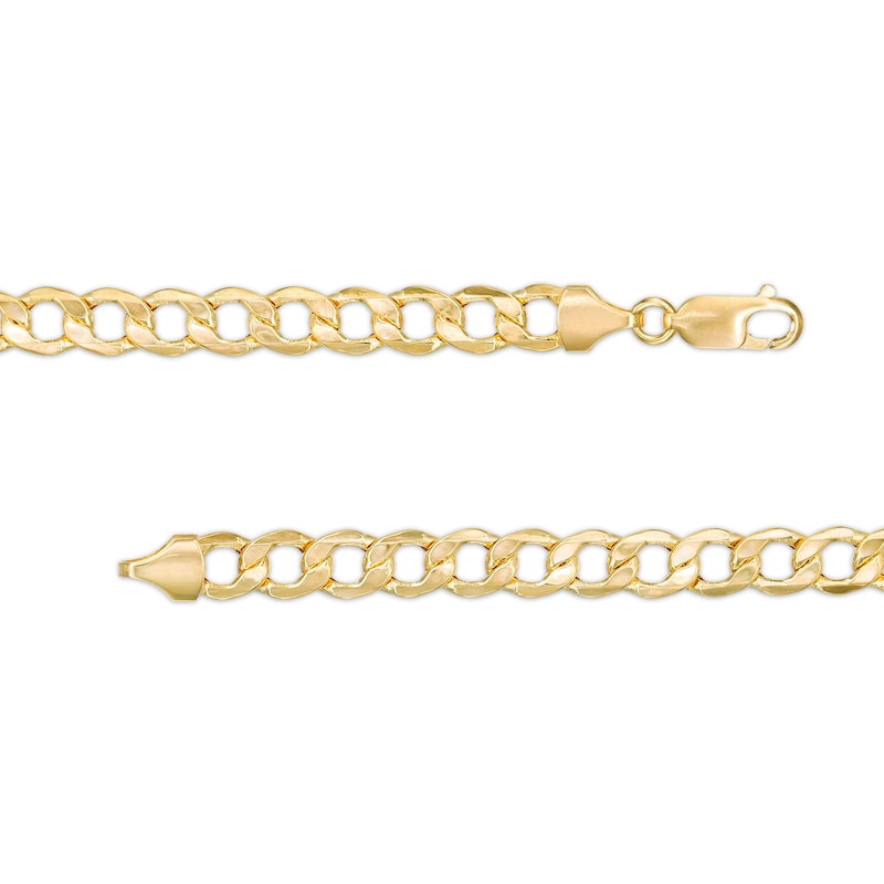 Main Image 2 of 6.5mm Curb Chain Necklace in 14K Hollow Gold - 22&quot;