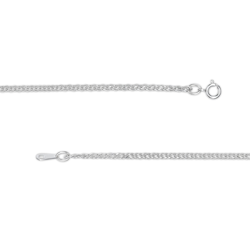2.25mm Rambo Chain Necklace 10K Hollow White Gold - 20"