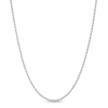 Thumbnail Image 1 of 1.6mm Rope Chain Necklace in 10K Hollow White Gold - 16&quot;