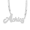 Thumbnail Image 1 of Bold Script Name Personalized Chain Necklace in Solid Sterling Silver (1 Line) - 18&quot;