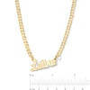 Thumbnail Image 3 of Bold Script Name Personalized Chain Necklace in Solid Sterling Silver with 14K Gold Plate (1 Line) - 18&quot;