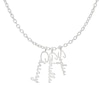 Thumbnail Image 1 of Three Name Script Vertical Chain Personalized Necklace in Solid Sterling Silver (1 Line) - 18&quot;