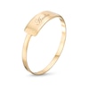 Thumbnail Image 2 of Engravable Script Bar Ring in 10K Gold