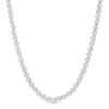 Thumbnail Image 1 of 3/8 CT. T.W. Diamond Tennis Necklace in Solid Sterling Silver - 14&quot;