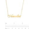 Thumbnail Image 2 of 14K Gold Plated Personalized Flourish Script Name Chain Necklace - 18&quot;