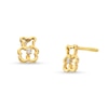 Thumbnail Image 0 of Child's Cubic Zirconia Bear Earrings in 10K Solid Gold