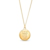 Thumbnail Image 1 of Engravable Roman Numeral Birth Clock Curb Chain Necklace in Sterling Silver with 14K Gold Plate - 18"