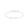 Thumbnail Image 1 of Personalized Name Bolo Bracelet in Sterling Silver - 7.5&quot;