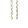 Thumbnail Image 2 of 14K Gold Plated 1 CT. T.W. Diamond Cuban Link Chain - 18&quot;