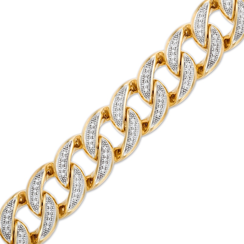 1 Ct. T.W. Diamond Square Curb Link Chain Necklace