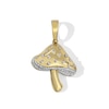 Thumbnail Image 0 of 1/6 CT. T.W. Diamond Mushroom Necklace Charm in Sterling Silver with 14K Gold