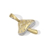 Thumbnail Image 1 of 1/6 CT. T.W. Diamond Mushroom Necklace Charm in Sterling Silver with 14K Gold