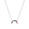 Thumbnail Image 1 of Sterling Silver CZ Rainbow Pendant  - 18&quot;