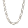 Thumbnail Image 1 of 1 CT. T.W. Diamond Spike Link Necklace in Sterling Silver with 14K Gold Plate - 18&quot;