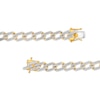 Thumbnail Image 1 of 1 CT. T.W. Diamond Double Bar Link Necklace in Sterling Silver with 14K Gold Plate - 18"