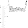 Thumbnail Image 2 of Double Plated Gothic Nameplate Curb Chain Necklace in Sterling Silver - 18&quot;