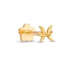 Thumbnail Image 0 of 14K Gold Pisces Zodiac Stud - 18G 5/16"