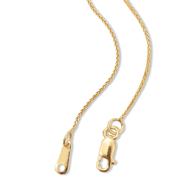 Main Image 3 of ​​​​​​​10K Solid Gold Square Wheat Chain - 20&quot;