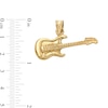 Thumbnail Image 3 of 10K Hollow Gold Guitar Necklace Charm
