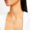 Thumbnail Image 2 of 10K Solid Gold Graduation Cap Two-Tone Necklace Charm