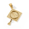 Thumbnail Image 3 of 10K Solid Gold Graduation Cap Two-Tone Necklace Charm