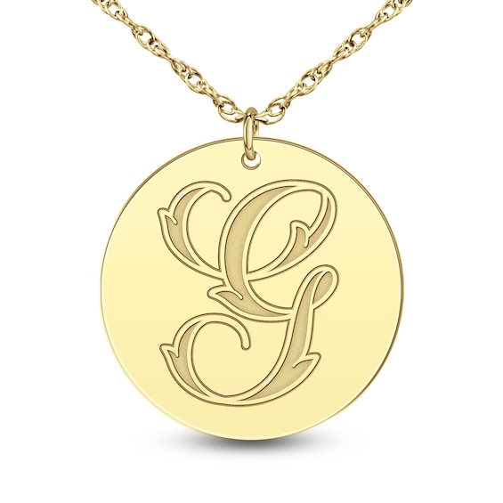 âââââââVines Initial Pendant Necklace