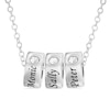 Thumbnail Image 1 of Sterling Silver Birthstone Three-Name Engravable Pendant