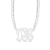 Thumbnail Image 1 of Sterling Silver Script Monogram Cable Chain