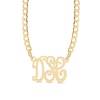 Thumbnail Image 0 of 14K Gold Plate Script Monogram Cable Chain