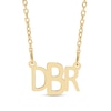 Thumbnail Image 0 of 14K Gold Plate Block Monogram Cable Chain