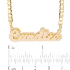 Thumbnail Image 1 of ​​​​​​​14K Gold Plate Double Nameplate Curb Chain