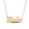 Thumbnail Image 1 of 14K Gold Plated Script Name Rolo Chain