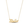 Thumbnail Image 2 of 14K Gold Plated Script Name Rolo Chain