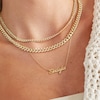 Thumbnail Image 2 of 14K Gold Plated Script Name Rolo Chain