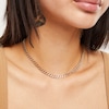 Thumbnail Image 2 of 14K Gold Plated Diamond Accent Chunky Chain Choker