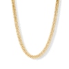 Thumbnail Image 0 of 10K Semi-Solid Gold Diamond-Cut Double Curb Chain Made in Italy