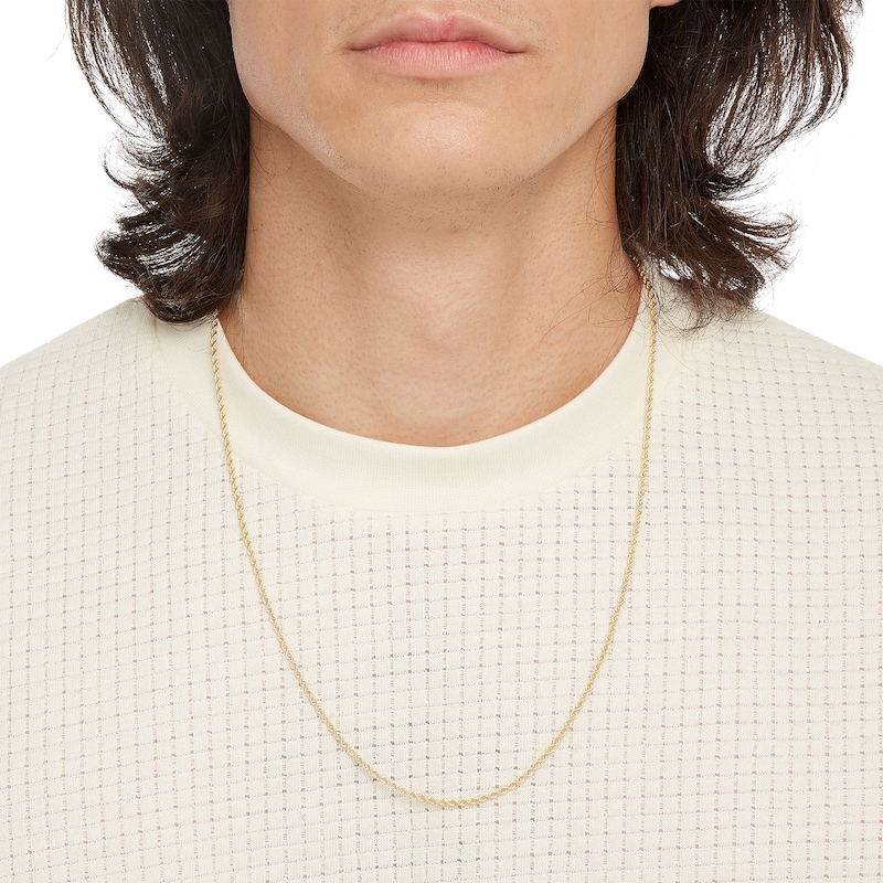 14K Hollow Gold Rope Chain - 24"