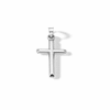 Thumbnail Image 1 of 10K Hollow White Gold Puffy Cross Charm